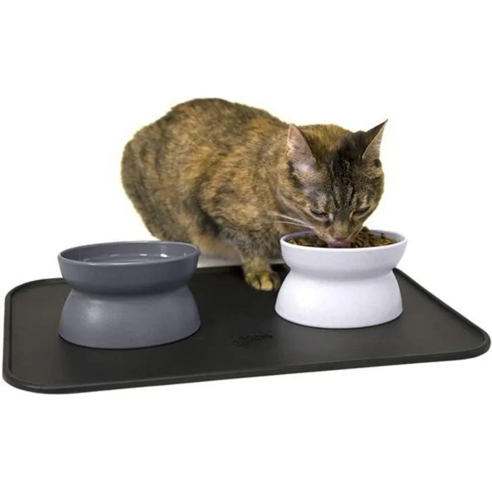 Kitty City Raised Cat Food Bowl Collection_Stress Free Pet Feeder and Waterer